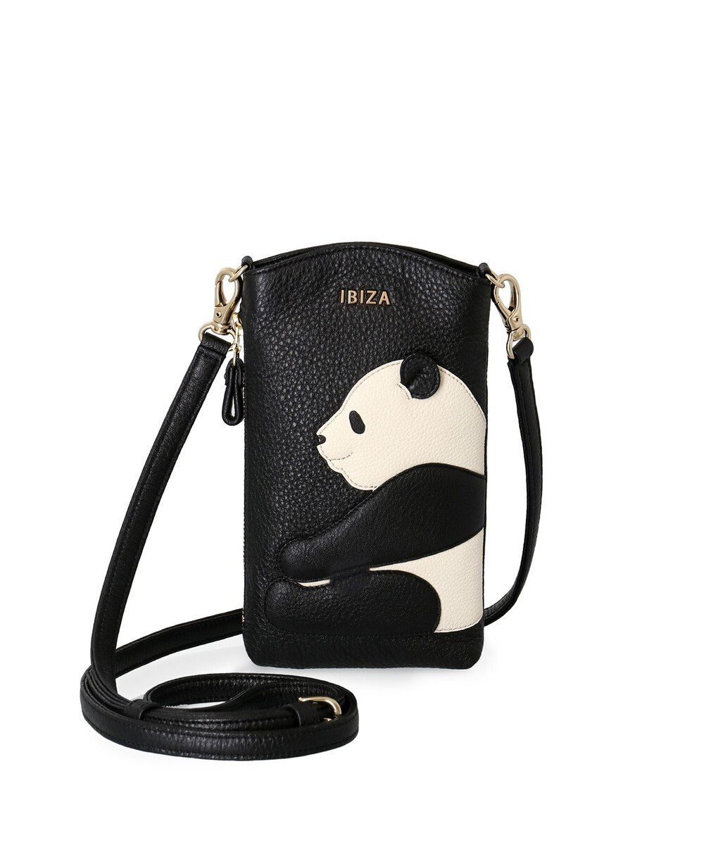 【イビサ/IBIZA】のアニマーダ 牛革 スマートフォンポシェット(パンダ) 人気、トレンドファッション・服の通販 founy(ファニー) 　ファッション　Fashion　レディースファッション　Fashion for Women　ミニ財布・二つ折り財布　Wallets & Card Cases　ショルダー　Shoulder, Shoulder Strap　財布　Wallet, Purse　定番　Standard, Basic Item　人気　Popular, Best Seller　ポケット　Pocket, Pocket Detail　新作・新入荷　New Arrivals / New In　おすすめ　Recommended / Our Picks　エレガント 上品　Elegant　ギフト プレゼント　Gift / Present　 other-1|ID: prp329100004620558 ipo3291000000033144999