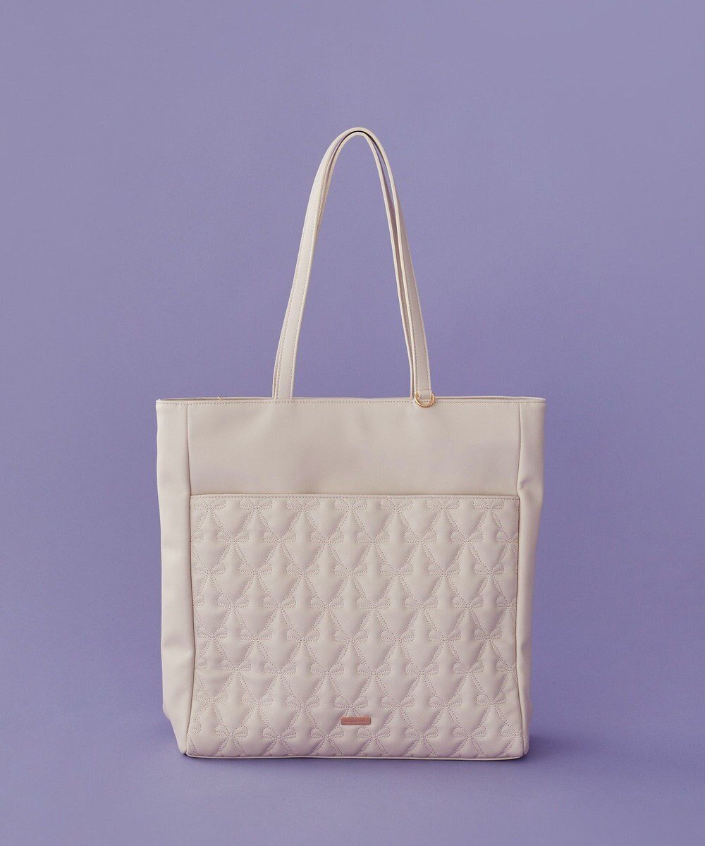 【メゾンドフルール/Maison de FLEUR】のリボンキルティングキャリーオントート インテリア・キッズ・メンズ・レディースファッション・服の通販 founy(ファニー) ファッション Fashion レディースファッション Fashion for Women バッグ Bags おすすめ Recommended / Our Picks スーツケース キャリーケース Suitcase / Carry Case キルティング Quilted, Quilting シンプル Simple, Minimal チャーム Charm, Pendant ポケット Pocket, Pocket Detail リボン Ribbon, Bow Light Pink|ID: prp329100004620582 ipo3291000000033145295