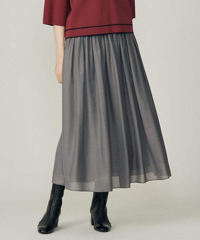 【自由区/JIYU-KU】の【洗える】シアー スカート インテリア・キッズ・メンズ・レディースファッション・服の通販 founy(ファニー) https://founy.com/ ファッション Fashion レディースファッション Fashion for Women スカート Skirts 新作・新入荷 New Arrivals / New In シアー Sheer, See-Through ドレープ Drape, Draping Fabric プリーツ Pleats, Pleated 洗える Machine Washable A/W・秋冬 Autumn/Winter |ID: prp329100004620585 ipo3291000000033145340