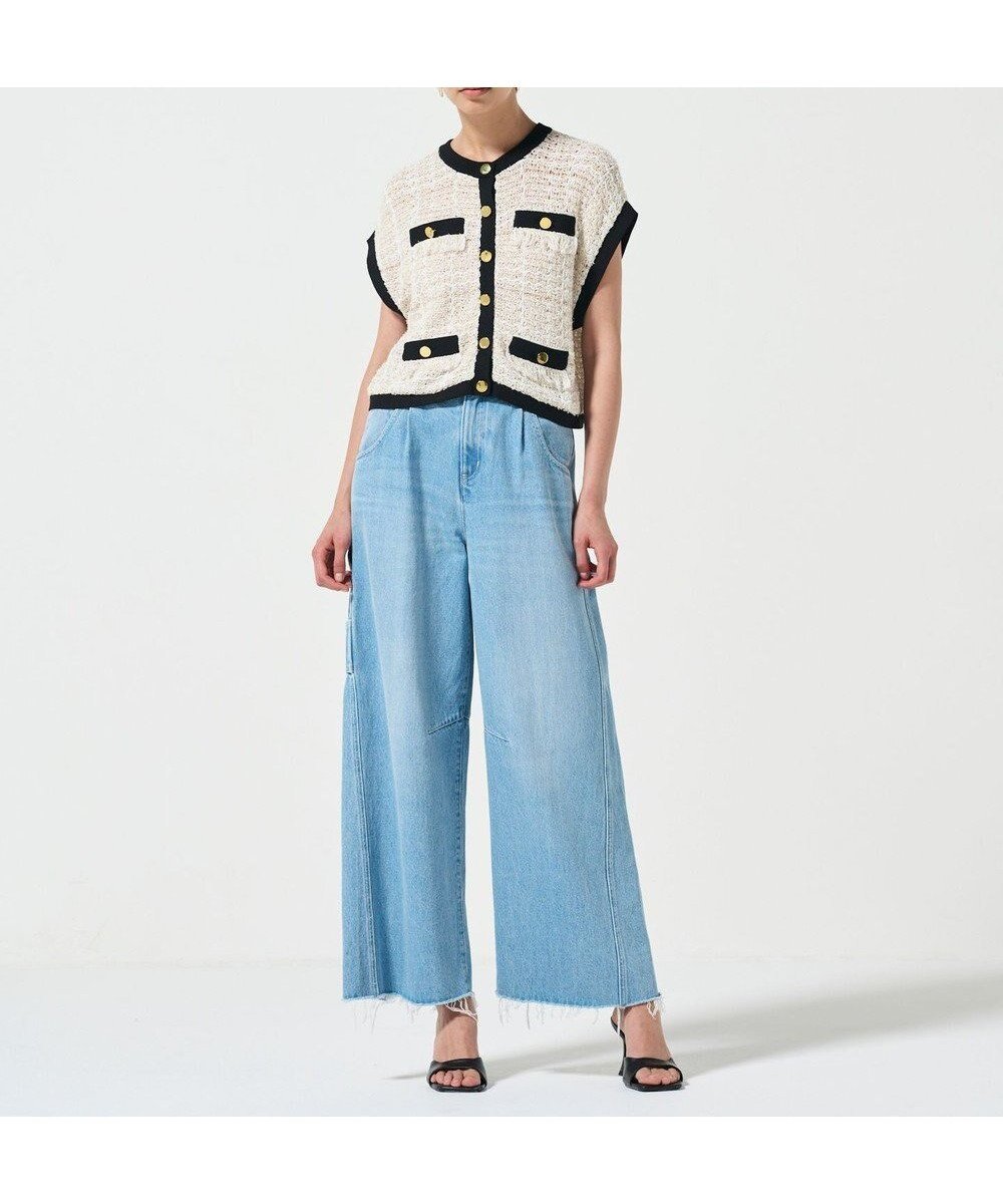 【グレース コンチネンタル/GRACE CONTINENTAL】のショートニットベスト 人気、トレンドファッション・服の通販 founy(ファニー) 　ファッション　Fashion　レディースファッション　Fashion for Women　アウター　Coat / Outerwear Collection　トップス・カットソー　Cut & Sew Tops　ニット　Knit Tops & Sweaters　ベスト&ジレ / 重ね着スタイル　Vests & Gilets　クラシカル　Classical, Vintage-Inspired　サマー　Summer, Summer Style　ツイード　Twill, Twill Weave　フロント　Front, Front Design　ベスト　Vest, Waistcoat　ミックス　Mix, Mixed Style　メタル　Metal, Metal Parts　夏　Summer　A/W・秋冬　Autumn/Winter　 other-1|ID: prp329100004621447 ipo3291000000033659017