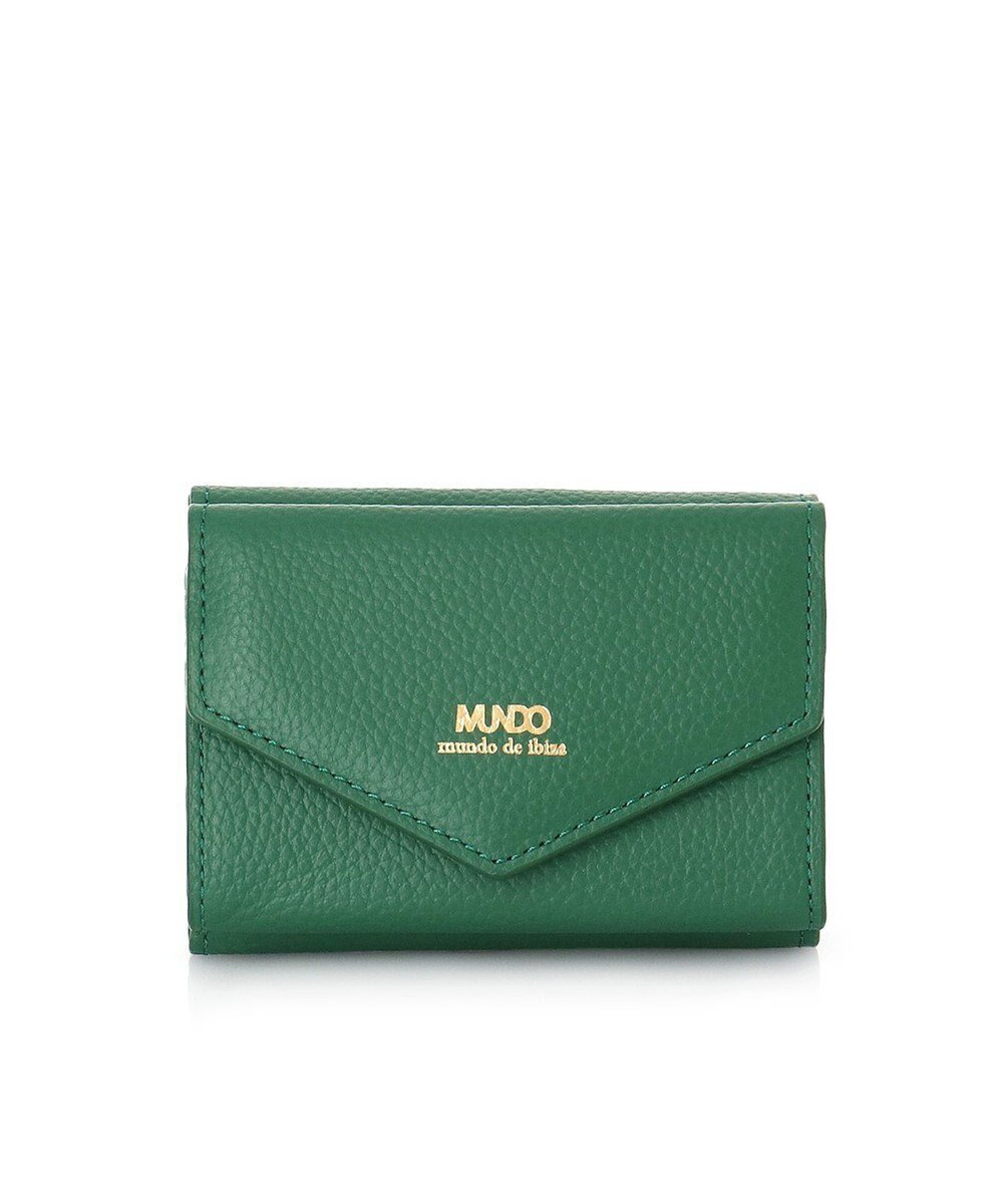 【イビサ/IBIZA】のMUNDO 牛革 三つ折り財布 インテリア・キッズ・メンズ・レディースファッション・服の通販 founy(ファニー) 　ファッション　Fashion　レディースファッション　Fashion for Women　ミニ財布・二つ折り財布　Wallets & Card Cases　コイン　Coin, Coin Design　コンパクト　Compact, Small Size　シンプル　Simple, Minimal　財布　Wallet, Purse　おすすめ　Recommended / Our Picks　エレガント 上品　Elegant　緑|ID: prp329100004621458 ipo3291000000033158196