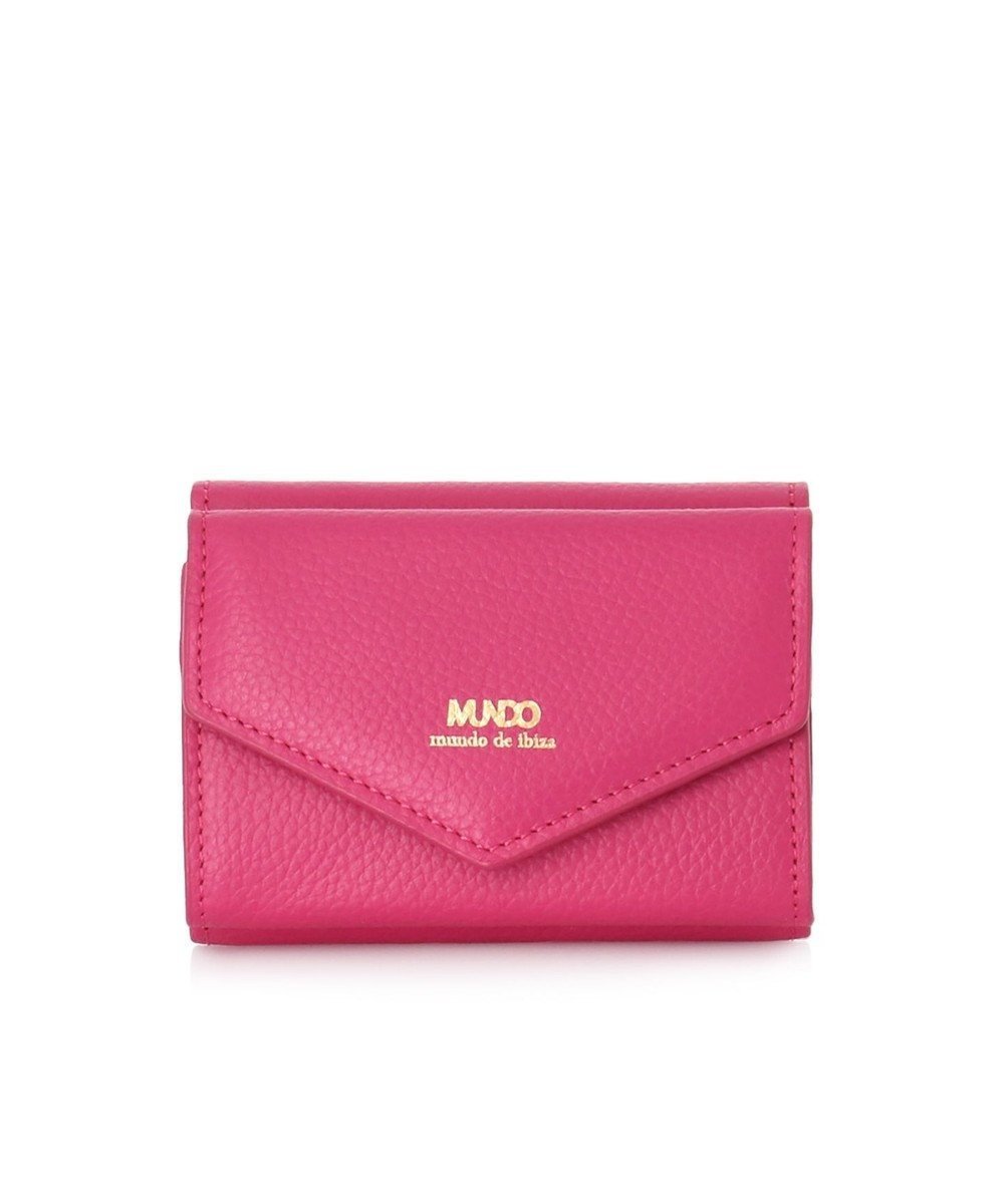 【イビサ/IBIZA】のMUNDO 牛革 三つ折り財布 インテリア・キッズ・メンズ・レディースファッション・服の通販 founy(ファニー) 　ファッション　Fashion　レディースファッション　Fashion for Women　ミニ財布・二つ折り財布　Wallets & Card Cases　コイン　Coin, Coin Design　コンパクト　Compact, Small Size　シンプル　Simple, Minimal　財布　Wallet, Purse　おすすめ　Recommended / Our Picks　エレガント 上品　Elegant　ピンク|ID: prp329100004621458 ipo3291000000033158197