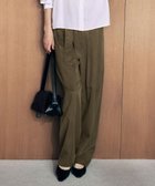 【自由区/JIYU-KU】の【洗える】セルロースコットンチノコクーンシルエット パンツ ダークオリーブ|ID: prp329100004621570 ipo3291000000033160230