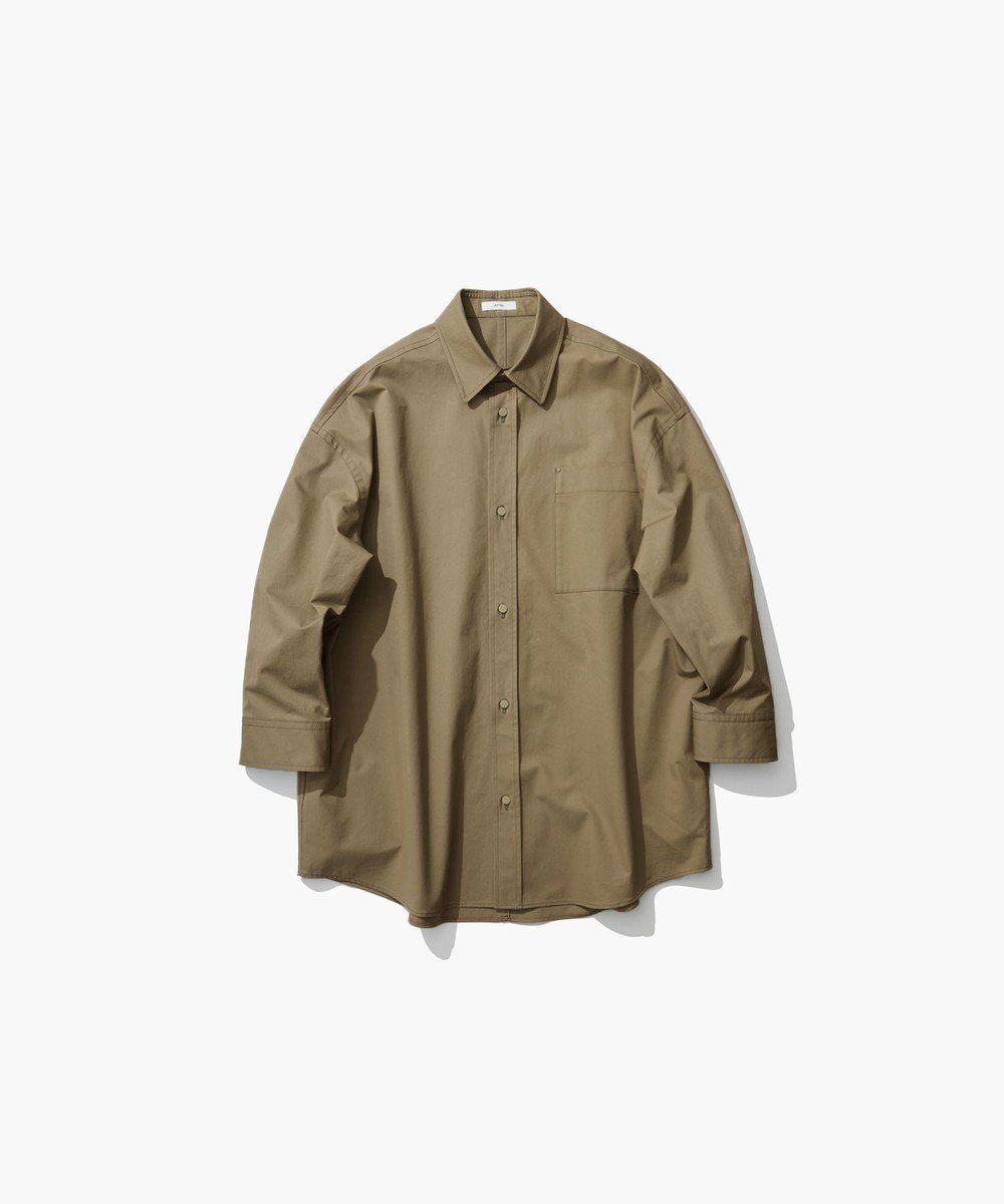 【エイトン/ATON】のORGANIC COTTON TWILL オーバーサイズシャツジャケット 人気、トレンドファッション・服の通販 founy(ファニー) 　ファッション　Fashion　レディースファッション　Fashion for Women　アウター　Coat / Outerwear Collection　レディースジャケット・軽アウター　Jackets　新作・新入荷　New Arrivals / New In　インド　Indian Textile　インナー　Innerwear　ジャケット　Jacket, Outerwear　スリット　Slit, Slit Detail　ツイル　Twist, Twisted Detail　デニム　Denim, Jeans Material　ドレス　Dress, One-Piece　ドレープ　Drape, Draping Fabric　ポケット　Pocket, Pocket Detail　夏　Summer　S/S・春夏　SS, Spring/Summer, Warm Season　A/W・秋冬　Autumn/Winter　 other-1|ID: prp329100004621605 ipo3291000000033160461