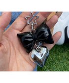 【ウィゴー/WEGO】のクッションリボンハートキーホルダー ブラック|ID: prp329100004621671 ipo3291000000033161025