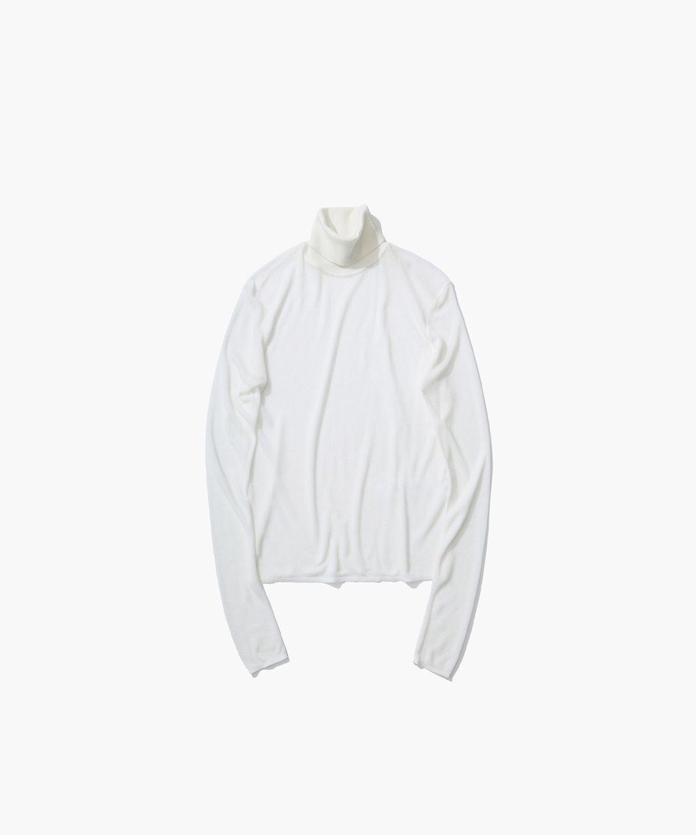 【エイトン/ATON】のTENCEL SILK CIRCULER RIB タートルネックセーター インテリア・キッズ・メンズ・レディースファッション・服の通販 founy(ファニー) 　ファッション　Fashion　レディースファッション　Fashion for Women　トップス・カットソー　Cut & Sew Tops　ニット　Knit Tops & Sweaters　タートルネック・ハイネックトップス　Turtlenecks & High-Neck Tops　インナー　Innerwear　カットソー　Cut and Sewn Top　シルク　Silk, 100% Silk　セーター　Sweater, Knitwear　タートルネック　Turtleneck, High Neck　ベーシック　Basic, Essential　ボトム　Bottoms, Lower Wear　A/W・秋冬　Autumn/Winter　WHITE|ID: prp329100004621674 ipo3291000000033161055