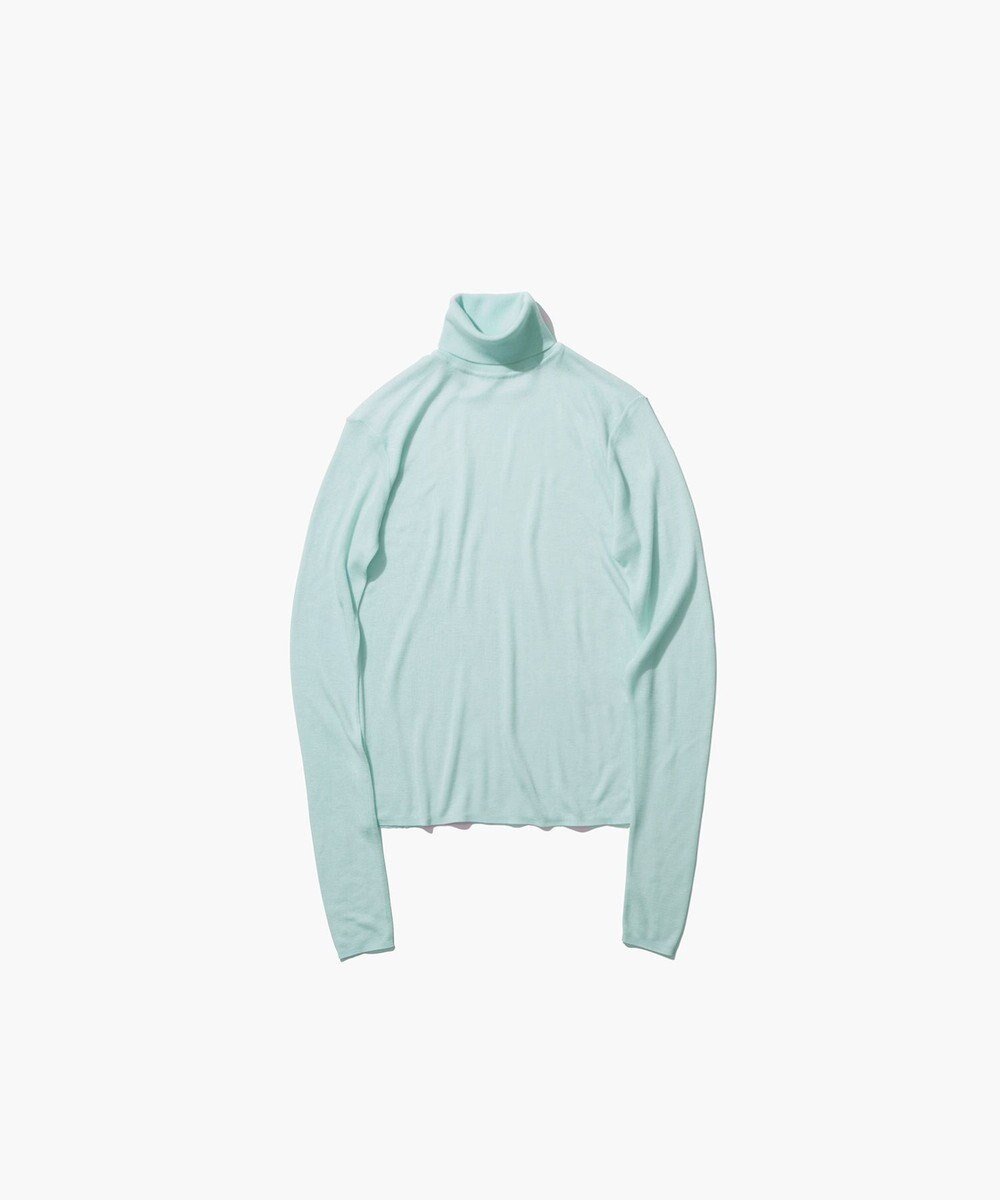 【エイトン/ATON】のTENCEL SILK CIRCULER RIB タートルネックセーター インテリア・キッズ・メンズ・レディースファッション・服の通販 founy(ファニー) 　ファッション　Fashion　レディースファッション　Fashion for Women　トップス・カットソー　Cut & Sew Tops　ニット　Knit Tops & Sweaters　タートルネック・ハイネックトップス　Turtlenecks & High-Neck Tops　インナー　Innerwear　カットソー　Cut and Sewn Top　シルク　Silk, 100% Silk　セーター　Sweater, Knitwear　タートルネック　Turtleneck, High Neck　ベーシック　Basic, Essential　ボトム　Bottoms, Lower Wear　A/W・秋冬　Autumn/Winter　MINT|ID: prp329100004621674 ipo3291000000033161056
