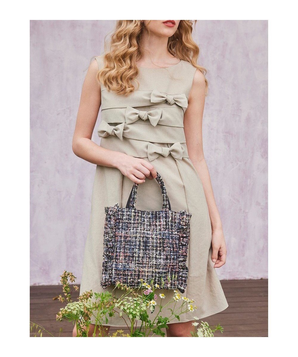 【トッカ/TOCCA】の【洗える・消臭・吸水速乾・接触冷感・UVケア】RIBBON KNOT DRESS ドレス インテリア・キッズ・メンズ・レディースファッション・服の通販 founy(ファニー) 　ファッション　Fashion　レディースファッション　Fashion for Women　ワンピース　Dresses　フォーマル・パーティードレス・結婚式用ドレス　Elegant & Casual Dresses　ドレス　Dress, One-Piece　再入荷　Restock / Back in Stock　吸水　Absorbent, Quick-Dry　夏　Summer　S/S・春夏　SS, Spring/Summer, Warm Season　洗える　Machine Washable　A/W・秋冬　Autumn/Winter　ベージュ系|ID: prp329100004621697 ipo3291000000033161222