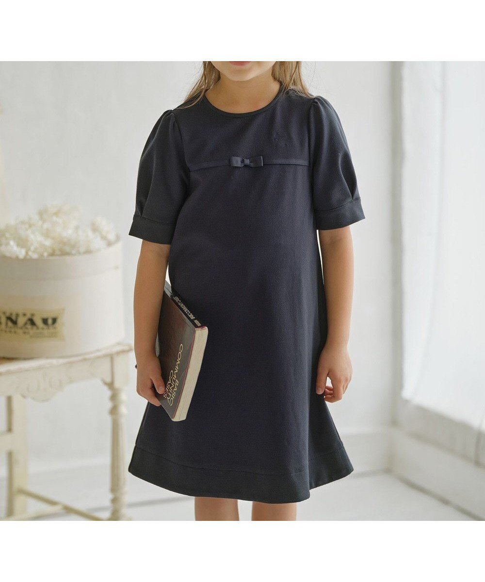【組曲 / KIDS/KUMIKYOKU】の【110-140cm】グログラン ワンピース インテリア・キッズ・メンズ・レディースファッション・服の通販 founy(ファニー) ファッション Fashion キッズファッション Fashion for Kids ワンピース Dresses 春 Spring グログラン Grosgrain, Grosgrain Ribbon コンパクト Compact, Small Size シンプル Simple, Minimal リブニット Rib Knit, Ribbed Knit A/W・秋冬 Autumn/Winter S/S・春夏 SS, Spring/Summer, Warm Season 夏 Summer ネイビー系|ID: prp329100004622213 ipo3291000000034484398