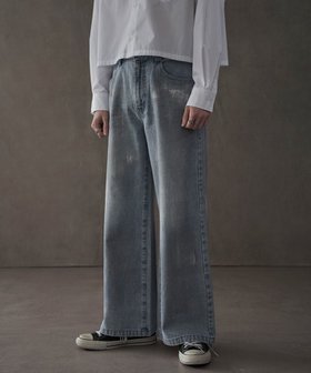 【ウィゴー/WEGO / MEN】のシルバープリントバギーフレアデニム 人気、トレンドファッション・服の通販 founy(ファニー) ファッション Fashion メンズファッション Fashion for Men ボトムス Bottoms デニムパンツ・ジーンズ Denim Pants 春 Spring 秋 Autumn シルバー Silver, Metallic Silver シンプル Simple, Minimal ジャケット Jacket, Outerwear スマホ Smartphone, Mobile Device デニム Denim, Jeans Material トレンド Trend, Trending Now フレア Flare, Flared プリント Print, Printed Pattern 半袖 Short Sleeve, Half Sleeve リラックス Relax, Relaxed Fit ルーズ Loose, Oversized 冬 Winter / This Winter A/W・秋冬 Autumn/Winter S/S・春夏 SS, Spring/Summer, Warm Season プチプライス・低価格 Affordable / Budget Price 夏 Summer |ID:prp329100004622233