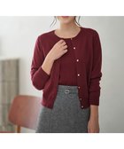 【エニィ スィス/any SiS】の【ウールブレンドシリーズ】ベーシック カーディガン ボルドー|ID: prp329100004622246 ipo3291000000034616677