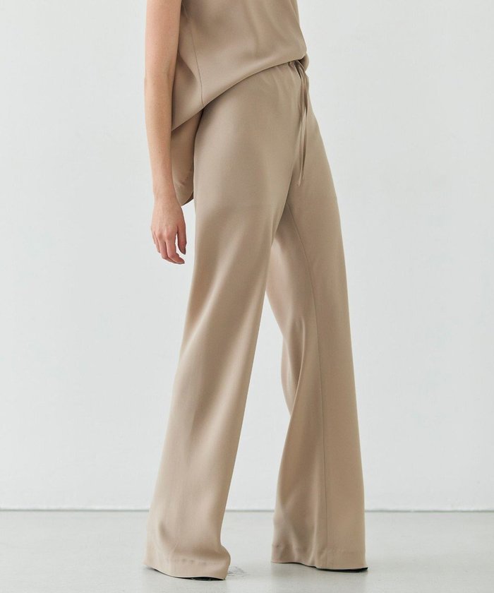 【ベイジ,/BEIGE,】の【洗える】FLEUR / ウエストゴムイージーワイドパンツ インテリア・キッズ・メンズ・レディースファッション・服の通販 founy(ファニー) https://founy.com/ ファッション Fashion レディースファッション Fashion for Women パンツ Pants & Trousers とろみ Fluid, Flowy Fabric サテン Satin, Glossy Fabric ストレッチ Stretch, Stretchy Fabric セットアップ Set-Up, Coordinated Outfit ロング Long, Long-Length ワイド Wide, Wide Fit エレガント 上品 Elegant 人気 Popular, Best Seller 夏 Summer 定番 Standard, Basic Item 春 Spring S/S・春夏 SS, Spring/Summer, Warm Season 洗える Machine Washable |ID: prp329100004622251 ipo3291000000036029971