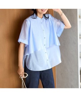 【アンフィーロ 自由区/UNFILO】の【接触冷感/洗える】シアー ヨークシャツ 人気、トレンドファッション・服の通販 founy(ファニー) ファッション Fashion レディースファッション Fashion for Women トップス・カットソー Cut & Sew Tops シャツ・ブラウス・オフィスカジュアル Elegant Blouses & Button-Ups 春 Spring 洗える Machine Washable 秋 Autumn シアー Sheer, See-Through スタンド Stand Collar, Upright Stand チェック Check, Plaid, Tartan マニッシュ Mannish, Boyish 無地 Plain, Solid Color ヨーク Yoke, Yoke Design S/S・春夏 SS, Spring/Summer, Warm Season 夏 Summer エレガント 上品 Elegant |ID:prp329100004622253
