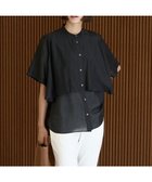 【アンフィーロ 自由区/UNFILO】の【接触冷感/洗える】シアー ヨークシャツ ブラック|ID:prp329100004622253