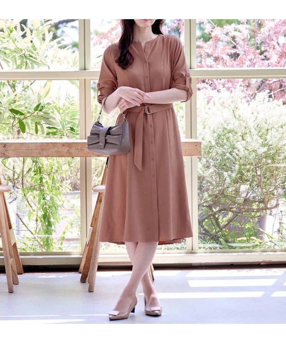 【ティアクラッセ/Tiaclasse】の【洗える】ベルト付きスキッパーシャツワンピース 人気、トレンドファッション・服の通販 founy(ファニー) 　ファッション　Fashion　レディースファッション　Fashion for Women　ワンピース　Dresses　シャツワンピース / 1枚で着映えコーデ　Shirt Dresses　ベルト&ウエストマーク　Belts & Waist Accessories　アクセサリー　Fashion Accessories　ウォッシャブル　Machine Washable　春　Spring　洗える　Machine Washable　秋　Autumn　カーディガン　Cardigan, Knitwear　スキッパー　Skipper, Open Collar　チュニック　Tunic, Long Top　デコルテ　Décolleté, Neckline　フレア　Flare, Flared　ポケット　Pocket, Pocket Detail　無地　Plain, Solid Color　A/W・秋冬　Autumn/Winter　再入荷　Restock / Back in Stock　旅行　Travel　エレガント 上品　Elegant　新作・新入荷　New Arrivals / New In　 other-1|ID: prp329100004622266 ipo3291000000033171660