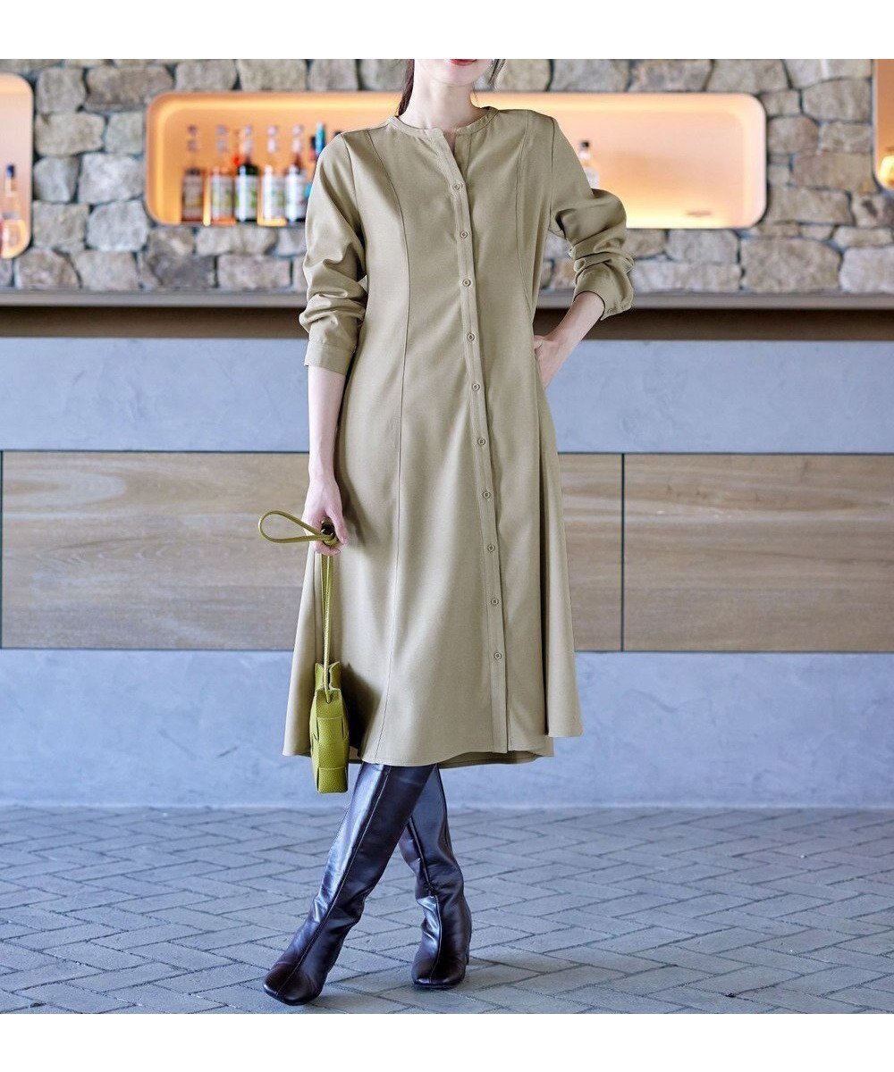 【ティアクラッセ/Tiaclasse】の【洗える】ベルト付きスキッパーシャツワンピース インテリア・キッズ・メンズ・レディースファッション・服の通販 founy(ファニー) ファッション Fashion レディースファッション Fashion for Women ワンピース Dresses シャツワンピース / 1枚で着映えコーデ Shirt Dresses ベルト&ウエストマーク Belts & Waist Accessories アクセサリー Fashion Accessories ウォッシャブル Machine Washable 春 Spring 洗える Machine Washable 秋 Autumn カーディガン Cardigan, Knitwear スキッパー Skipper, Open Collar チュニック Tunic, Long Top デコルテ Décolleté, Neckline フレア Flare, Flared ポケット Pocket, Pocket Detail 無地 Plain, Solid Color A/W・秋冬 Autumn/Winter 再入荷 Restock / Back in Stock 旅行 Travel エレガント 上品 Elegant 新作・新入荷 New Arrivals / New In ベージュ|ID: prp329100004622266 ipo3291000000033674929