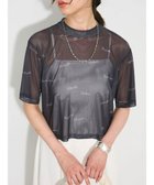 【グリーンパークス/Green Parks】のロゴ入りチュールトップス 人気、トレンドファッション・服の通販 founy(ファニー) ファッション Fashion レディースファッション Fashion for Women トップス・カットソー Cut & Sew Tops シャツ・ブラウス・オフィスカジュアル Elegant Blouses & Button-Ups ロングTシャツ・Tシャツ Longline T-Shirts & Tees カットソー・ベーシックTシャツ Cut-and-Sewn Tops / Stretch Tees & Basics おすすめ Recommended / Our Picks カットソー Cut and Sewn Top シアー Sheer, See-Through シンプル Simple, Minimal チュール Tulip, Tulip Motif ポケット Pocket, Pocket Detail エレガント 上品 Elegant 夏 Summer A/W・秋冬 Autumn/Winter thumbnail Black|ID: prp329100004622272 ipo3291000000033683721