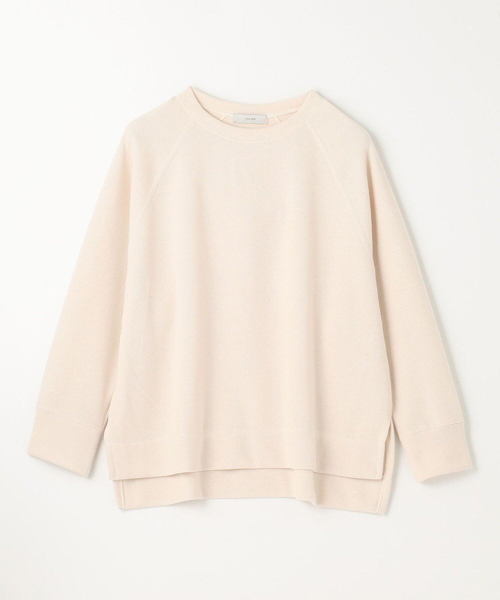 【エニィファム/any FAM】の【洗濯機可】クルーネックポンチョ インテリア・キッズ・メンズ・レディースファッション・服の通販 founy(ファニー) 　ファッション　Fashion　レディースファッション　Fashion for Women　アウター　Coat / Outerwear Collection　ポンチョ・ケープコート　Ponchos & Capes　トップス・カットソー　Cut & Sew Tops　シャツ・ブラウス・オフィスカジュアル　Elegant Blouses & Button-Ups　ロングTシャツ・Tシャツ　Longline T-Shirts & Tees　カットソー・ベーシックTシャツ　Cut-and-Sewn Tops / Stretch Tees & Basics　カットソー　Cut and Sewn Top　スリット　Slit, Slit Detail　バランス　Balance, Style Balance　ワイド　Wide, Wide Fit　再入荷　Restock / Back in Stock　A/W・秋冬　Autumn/Winter　エクリュ|ID: prp329100004622276 ipo3291000000033172094