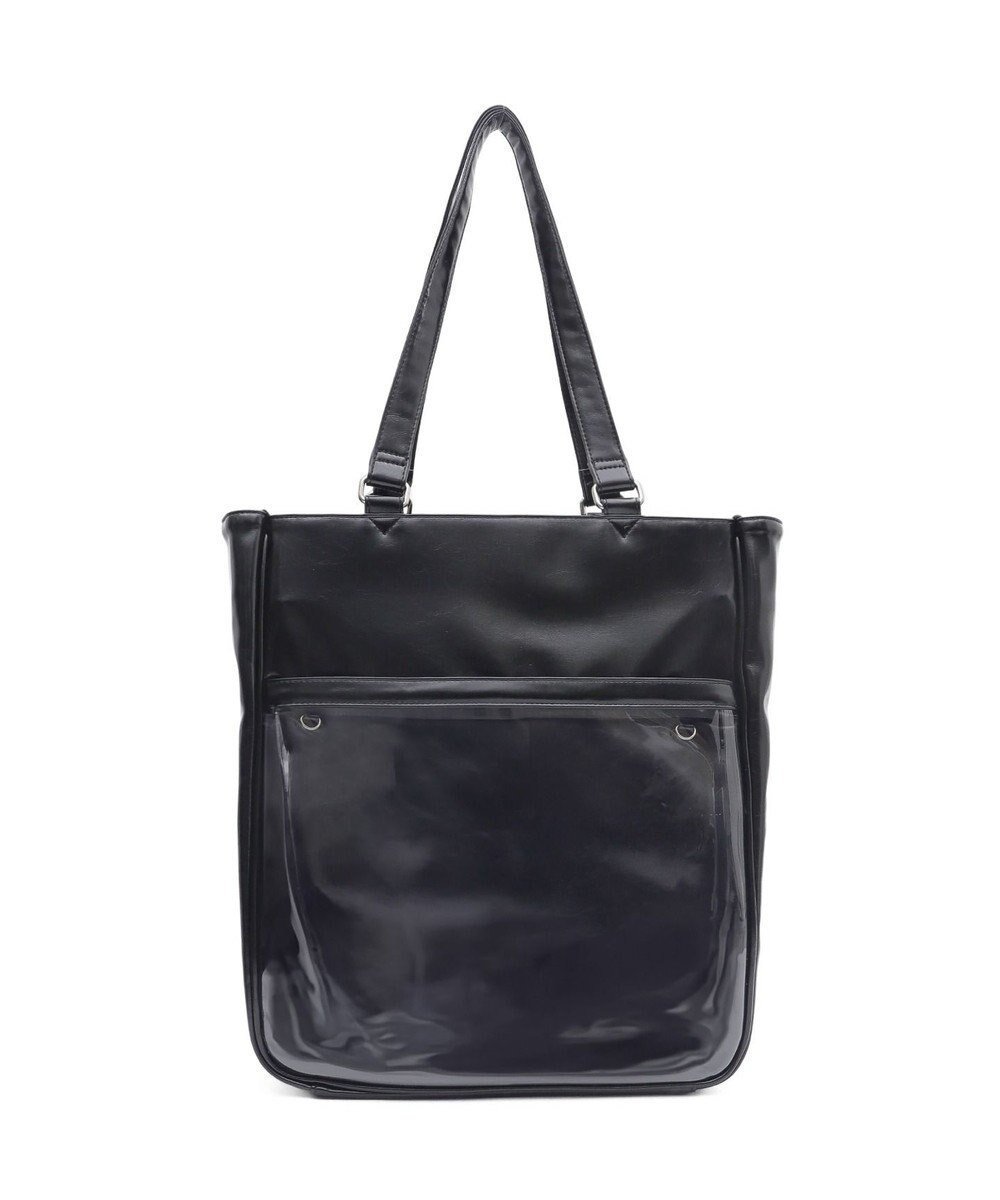 【ウィゴー/WEGO】の【痛バ&推し活グッズ】うちわビッグ痛トート インテリア・キッズ・メンズ・レディースファッション・服の通販 founy(ファニー) 　ファッション　Fashion　レディースファッション　Fashion for Women　バッグ　Bags　スマホ　Smartphone, Mobile Device　チャーム　Charm, Pendant　ビッグ　Big, Oversized　ポケット　Pocket, Pocket Detail　再入荷　Restock / Back in Stock　ブラック|ID: prp329100004622336 ipo3291000000033173332