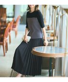 【エニィ スィス/any SiS】の【UVカット・アンチピリング・洗える】ウーステッドエステル プリーツスカート ネイビー|ID: prp329100004622338 ipo3291000000033363634