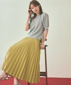 【エニィ スィス/any SiS】のウーステッドエステル プリーツスカート シトラスイエロー|ID: prp329100004622338 ipo3291000000035634908