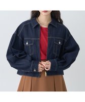 【アースミュージックアンドエコロジー/earth music&ecology】のショートジップデニムジャケット 人気、トレンドファッション・服の通販 founy(ファニー) ファッション Fashion レディースファッション Fashion for Women アウター Coat / Outerwear Collection レディースジャケット・軽アウター Jackets デニムジャケット / カジュアルアウター Denim Jackets 新作・新入荷 New Arrivals / New In おすすめ Recommended / Our Picks ショート Short, Short Length ジャケット Jacket, Outerwear デニム Denim, Jeans Material トレンド Trend, Trending Now フォルム Silhouette, Form フロント Front, Front Design ポケット Pocket, Pocket Detail A/W・秋冬 Autumn/Winter |ID:prp329100004622361