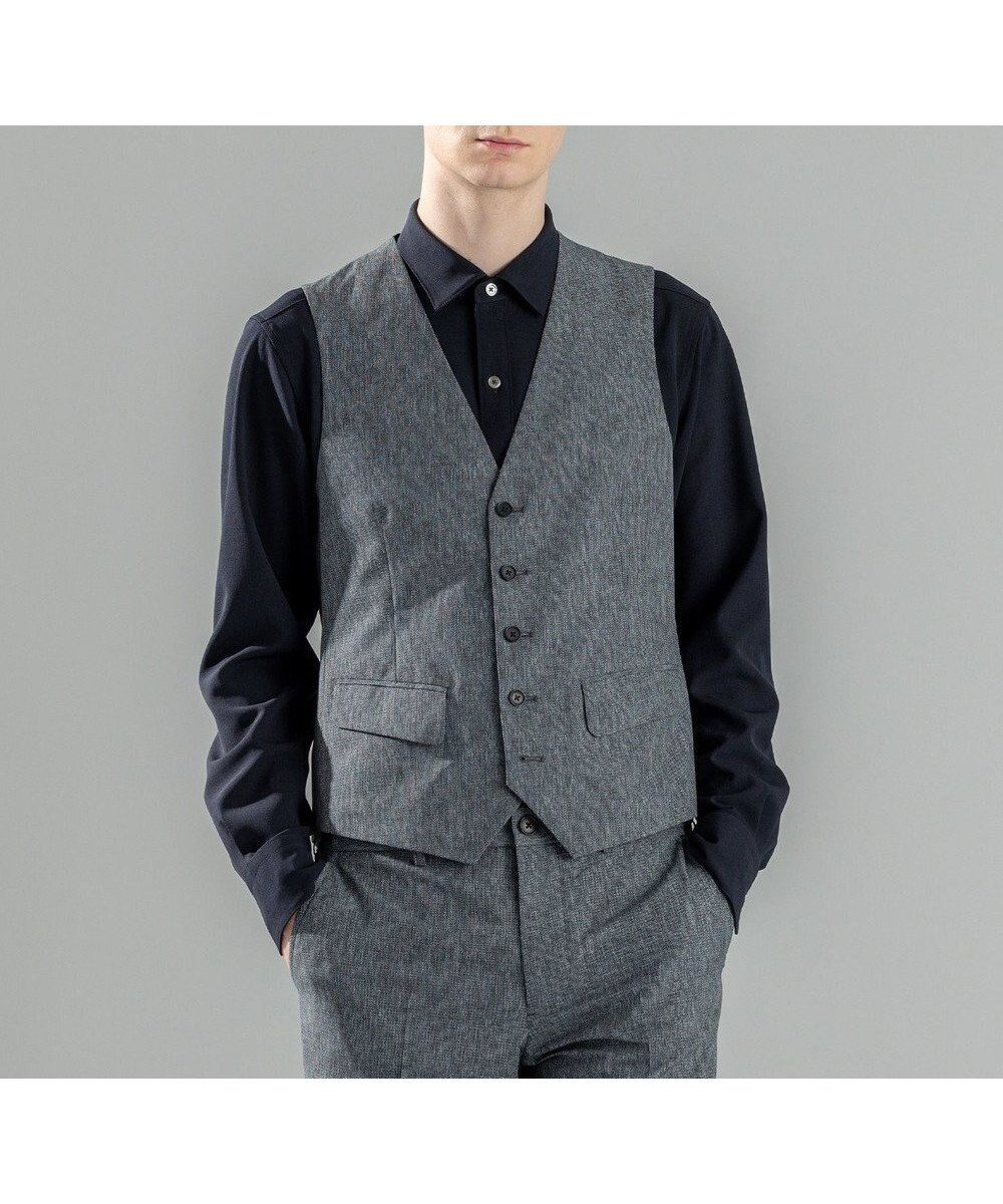 【ジョゼフ オム/JOSEPH HOMME / MEN】の新柄【洗える/ストレッチ/シワになりにくい/セットアップ対応可】クールドッツストレッチ ジレ 人気、トレンドファッション・服の通販 founy(ファニー) 　ファッション　Fashion　メンズファッション　Fashion for Men　アウター　Men's Coats Outerwear　ウォッシャブル　Machine Washable　春　Spring　洗える　Machine Washable　シェイプ　Shape, Slim Fit　ジャケット　Jacket, Outerwear　ストレッチ　Stretch, Stretchy Fabric　スポーツ　Sports, Activewear　セットアップ　Set-Up, Coordinated Outfit　フラップ　Flap, Flap Pocket　フロント　Front, Front Design　プリント　Print, Printed Pattern　ベーシック　Basic, Essential　ポケット　Pocket, Pocket Detail　S/S・春夏　SS, Spring/Summer, Warm Season　夏　Summer　 other-1|ID: prp329100004622717 ipo3291000000033182207