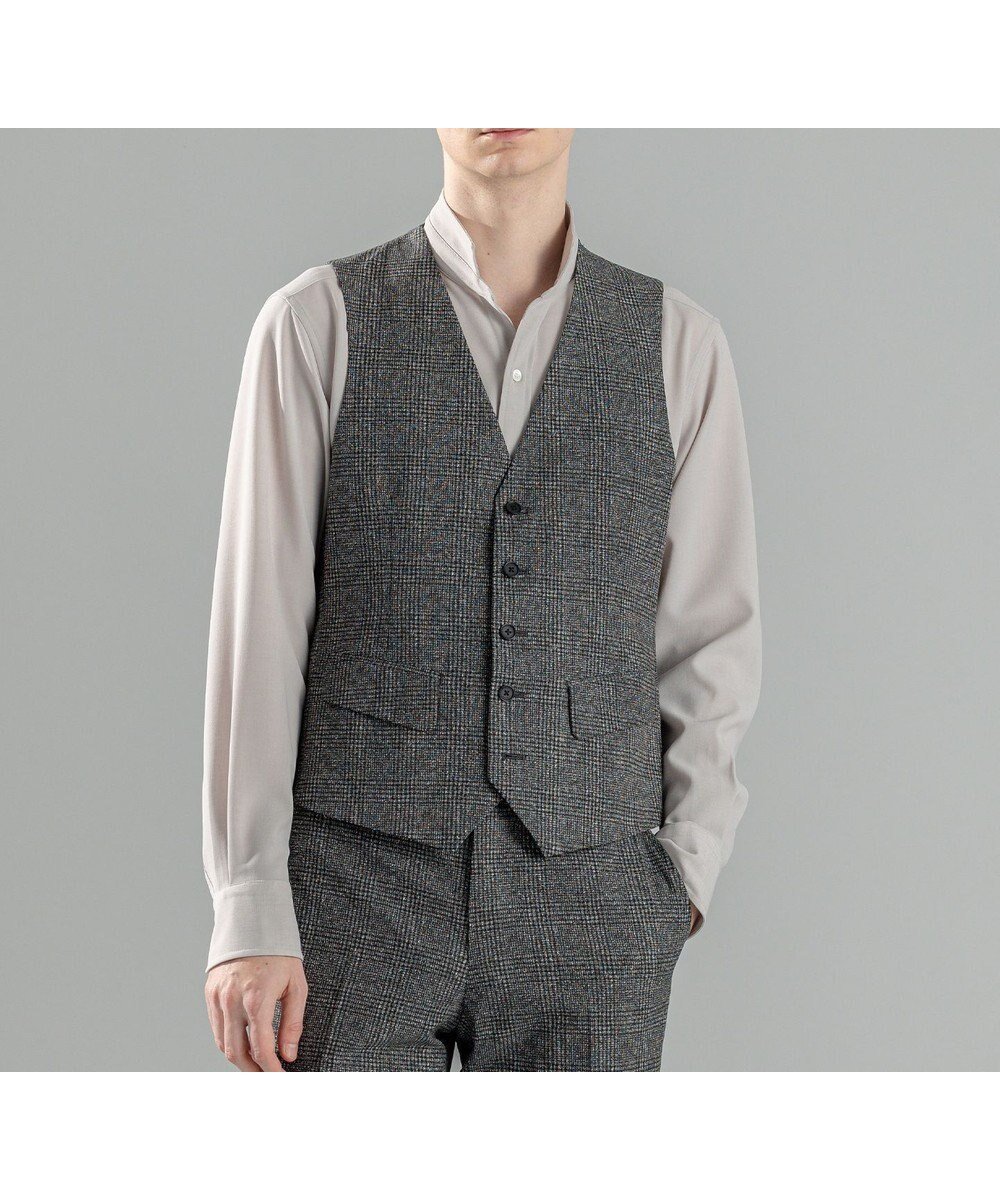 【ジョゼフ オム/JOSEPH HOMME / MEN】の新柄【洗える/ストレッチ/シワになりにくい/セットアップ対応可】クールドッツストレッチ ジレ インテリア・キッズ・メンズ・レディースファッション・服の通販 founy(ファニー) 　ファッション　Fashion　メンズファッション　Fashion for Men　アウター　Men's Coats Outerwear　ウォッシャブル　Machine Washable　春　Spring　洗える　Machine Washable　シェイプ　Shape, Slim Fit　ジャケット　Jacket, Outerwear　ストレッチ　Stretch, Stretchy Fabric　スポーツ　Sports, Activewear　セットアップ　Set-Up, Coordinated Outfit　フラップ　Flap, Flap Pocket　フロント　Front, Front Design　プリント　Print, Printed Pattern　ベーシック　Basic, Essential　ポケット　Pocket, Pocket Detail　S/S・春夏　SS, Spring/Summer, Warm Season　夏　Summer　グレー系3|ID: prp329100004622717 ipo3291000000033182209