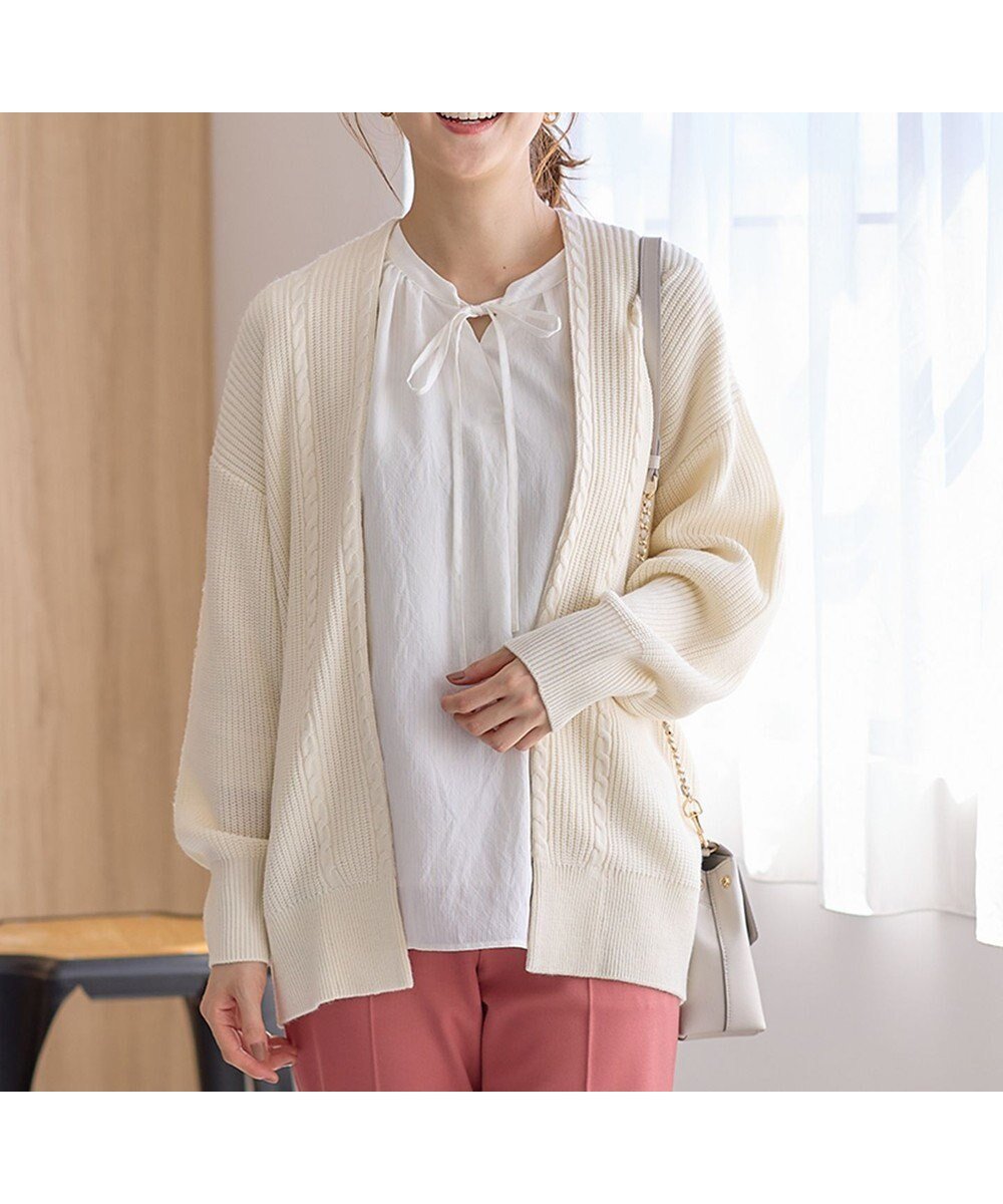 【エニィ スィス/any SiS】の【洗える】スフレアランパターン カーディガン 人気、トレンドファッション・服の通販 founy(ファニー) ファッション Fashion レディースファッション Fashion for Women トップス・カットソー Cut & Sew Tops カーディガン・羽織り Layered Style Cardigans アクリル Acrylic Material カットソー Cut and Sewn Top カーディガン Cardigan, Knitwear 洗える Machine Washable A/W・秋冬 Autumn/Winter other-1|ID: prp329100004622847 ipo3291000000034387663