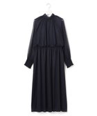 【23区/NIJYUSANKU】の【APPLAUDIR】シアードットフロッキー ドレス 人気、トレンドファッション・服の通販 founy(ファニー) ファッション Fashion レディースファッション Fashion for Women ワンピース Dresses フォーマル・パーティードレス・結婚式用ドレス Elegant & Casual Dresses 新作・新入荷 New Arrivals / New In シャーリング Shirring, Ruched ドット Polka Dot, Dot Pattern ドレス Dress, One-Piece ドレープ Drape, Draping Fabric パーティ Party, Party Style リボン Ribbon, Bow 日本製 Made In Japan A/W・秋冬 Autumn/Winter 結婚式 Wedding thumbnail ネイビー系|ID: prp329100004622931 ipo3291000000033187017