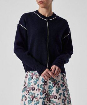 【ポール スミス/Paul Smith】のパイピング クルーネック ニット 人気、トレンドファッション・服の通販 founy(ファニー) ファッション Fashion レディースファッション Fashion for Women トップス・カットソー Cut & Sew Tops ニット Knit Tops & Sweaters カットソー Cut and Sewn Top ショルダー Shoulder, Shoulder Strap シンプル Simple, Minimal セーター Sweater, Knitwear ドロップ Drop Shoulder, Dropped Style パイピング Piping, Trim Design モダン Modern, Contemporary 夏 Summer S/S・春夏 SS, Spring/Summer, Warm Season A/W・秋冬 Autumn/Winter |ID:prp329100004623508