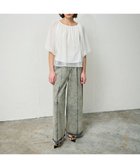 【グレース コンチネンタル/GRACE CONTINENTAL】のレイヤードチュールトップ ホワイト|ID: prp329100004623512 ipo3291000000034629066