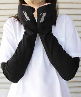 【オルクベット/ORuKuBET】の【WOMEN】 おひるねねこ刺繍UVグローブ / UVカット / 猫グッズ 人気、トレンドファッション・服の通販 founy(ファニー) ファッション Fashion レディースファッション Fashion for Women 手袋 Gloves & Mittens シリコン Silicone, Silicone Material 夏 Summer 旅行 Travel 春 Spring S/S・春夏 SS, Spring/Summer, Warm Season 猫 Cat, Kitty |ID:prp329100004623568