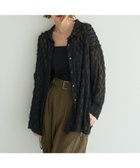 【イェッカ ヴェッカ/YECCA VECCA】のサイドリボンシアージャガードシャツ 人気、トレンドファッション・服の通販 founy(ファニー) ファッション Fashion レディースファッション Fashion for Women トップス・カットソー Cut & Sew Tops シャツ・ブラウス・オフィスカジュアル Elegant Blouses & Button-Ups シアー Sheer, See-Through スリット Slit, Slit Detail フェミニン Feminine, Girly フリンジ Fringe, Tassel ポケット Pocket, Pocket Detail リボン Ribbon, Bow ロング Long, Long-Length A/W・秋冬 Autumn/Winter thumbnail Black|ID: prp329100004623643 ipo3291000000033716500