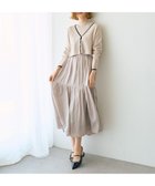 【イェッカ ヴェッカ/YECCA VECCA】の【2点SET】カーディガンセットワンピース Gray Beige|ID: prp329100004623651 ipo3291000000033540487