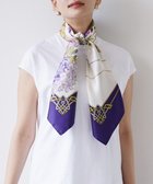 【マルカオリジナル/Marca originals】の【 伝統横濱スカーフ】ウィステリア・藤 大判 シルクツイル スカーフ ディープパープル|ID: prp329100004624138 ipo3291000000033203230