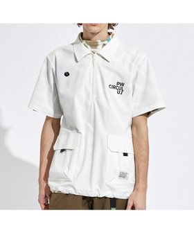 【ピーダブリュサーキュラス/PW CIRCULUS / MEN】の【機能性素材 TM ICE 使用】【MEN】ハーフジップ シャツ 人気、トレンドファッション・服の通販 founy(ファニー) ファッション Fashion メンズファッション Fashion for Men トップス・カットソー Cut & Sew Tops メンズシャツ Shirts アウトドア Outdoor Clothing 春 Spring ストレッチ Stretch, Stretchy Fabric スピンドル Spindle, Drawcord バランス Balance, Style Balance ポケット Pocket, Pocket Detail ラウンド Round, Round Neck S/S・春夏 SS, Spring/Summer, Warm Season 夏 Summer ゴルフ Golf |ID:prp329100004624165