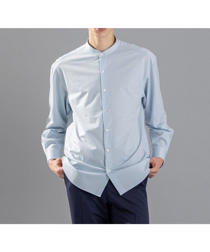 【ジョゼフ オム/JOSEPH HOMME / MEN】のコンフォートクリアオックス バンドカラーシャツ インテリア・キッズ・メンズ・レディースファッション・服の通販 founy(ファニー) https://founy.com/ ファッション Fashion メンズファッション Fashion for Men トップス・カットソー Cut & Sew Tops メンズシャツ Shirts おすすめ Recommended / Our Picks シンプル Simple, Minimal ジャケット Jacket, Outerwear ストレッチ Stretch, Stretchy Fabric ヨーク Yoke, Yoke Design ラウンド Round, Round Neck リラックス Relax, Relaxed Fit 夏 Summer 春 Spring S/S・春夏 SS, Spring/Summer, Warm Season 軽量 Lightweight, Ultra Light 長袖 Long Sleeve, Full Sleeve |ID: prp329100004624166 ipo3291000000033440262