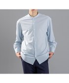 【ジョゼフ オム/JOSEPH HOMME / MEN】のコンフォートクリアオックス バンドカラーシャツ スカイブルー系|ID: prp329100004624166 ipo3291000000033440263