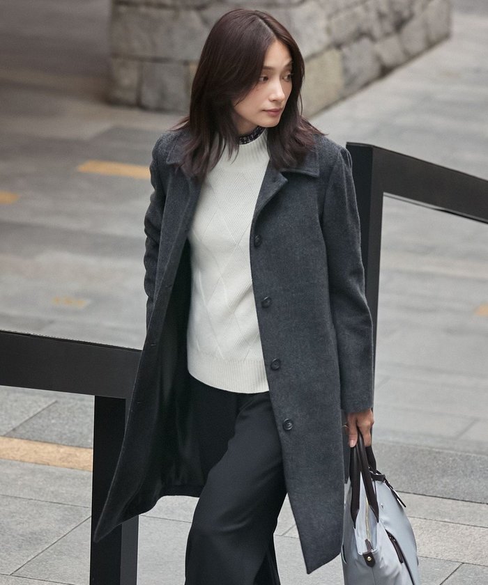【ジェイ プレス/J.PRESS】のショートビーバー ステンカラー コート インテリア・キッズ・メンズ・レディースファッション・服の通販 founy(ファニー) https://founy.com/ ファッション Fashion レディースファッション Fashion for Women アウター Coat / Outerwear Collection コート・ロングコート・ピーコート Long Coats, Peacoats & More レディースジャケット・軽アウター Jackets おすすめ Recommended / Our Picks ショート Short, Short Length シンプル Simple, Minimal ジャケット Jacket, Outerwear エレガント 上品 Elegant 定番 Standard, Basic Item A/W・秋冬 Autumn/Winter |ID: prp329100004624219 ipo3291000000033661348