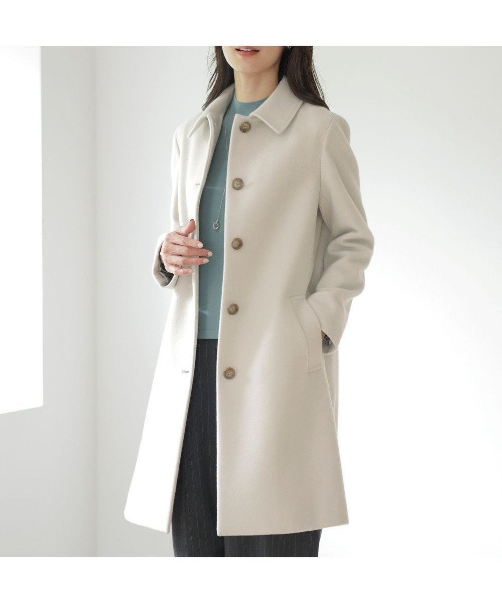 【ジェイ プレス/J.PRESS】のショートビーバー ステンカラー コート インテリア・キッズ・メンズ・レディースファッション・服の通販 founy(ファニー) 　ファッション　Fashion　レディースファッション　Fashion for Women　アウター　Coat / Outerwear Collection　コート・ロングコート・ピーコート　Long Coats, Peacoats & More　レディースジャケット・軽アウター　Jackets　おすすめ　Recommended / Our Picks　ショート　Short, Short Length　シンプル　Simple, Minimal　ジャケット　Jacket, Outerwear　エレガント 上品　Elegant　定番　Standard, Basic Item　A/W・秋冬　Autumn/Winter　ベージュ系|ID: prp329100004624219 ipo3291000000033661350