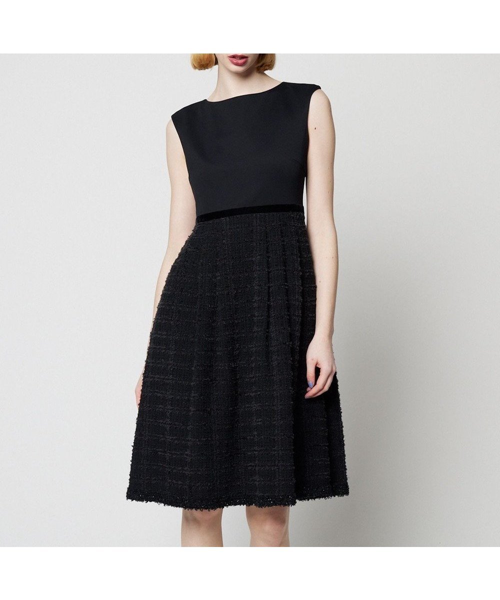 【トッカ/TOCCA】のUNSNARL ドレス インテリア・キッズ・メンズ・レディースファッション・服の通販 founy(ファニー) 　ファッション　Fashion　レディースファッション　Fashion for Women　ワンピース　Dresses　フォーマル・パーティードレス・結婚式用ドレス　Elegant & Casual Dresses　エレガント 上品　Elegant　コレクション　Collection, Seasonal Line　シンプル　Simple, Minimal　ツイード　Twill, Twill Weave　テクスチャー　Texture, Textured Fabric　ドレス　Dress, One-Piece　フレンチ　French, French Style　ベルベット　Velvet, Velvety　モダン　Modern, Contemporary　モノトーン　Monotone, Black and White　A/W・秋冬　Autumn/Winter　ブラック系|ID: prp329100004624365 ipo3291000000033869974