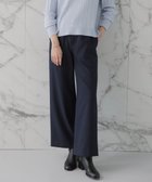 【ジェイ プレス/J.PRESS】の【洗える】ツムギート flannel ワイド パンツ ネイビー系|ID: prp329100004624504 ipo3291000000033675118