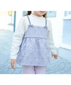 【エニファム/any FAM / KIDS】の総柄リボンドッキングチュニック サックスブルー|ID: prp329100004624763 ipo3291000000033462980