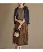 【23区/NIJYUSANKU】の【SLOW/一部店舗限定】コットンローンウェーブ バルーン ワンピース ブラウン系|ID: prp329100004624787 ipo3291000000033217814