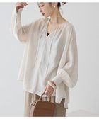 【アメリカンホリック/AMERICAN HOLIC】のスキッパーギャザーブラウス Ivory|ID: prp329100004624801 ipo3291000000033218220