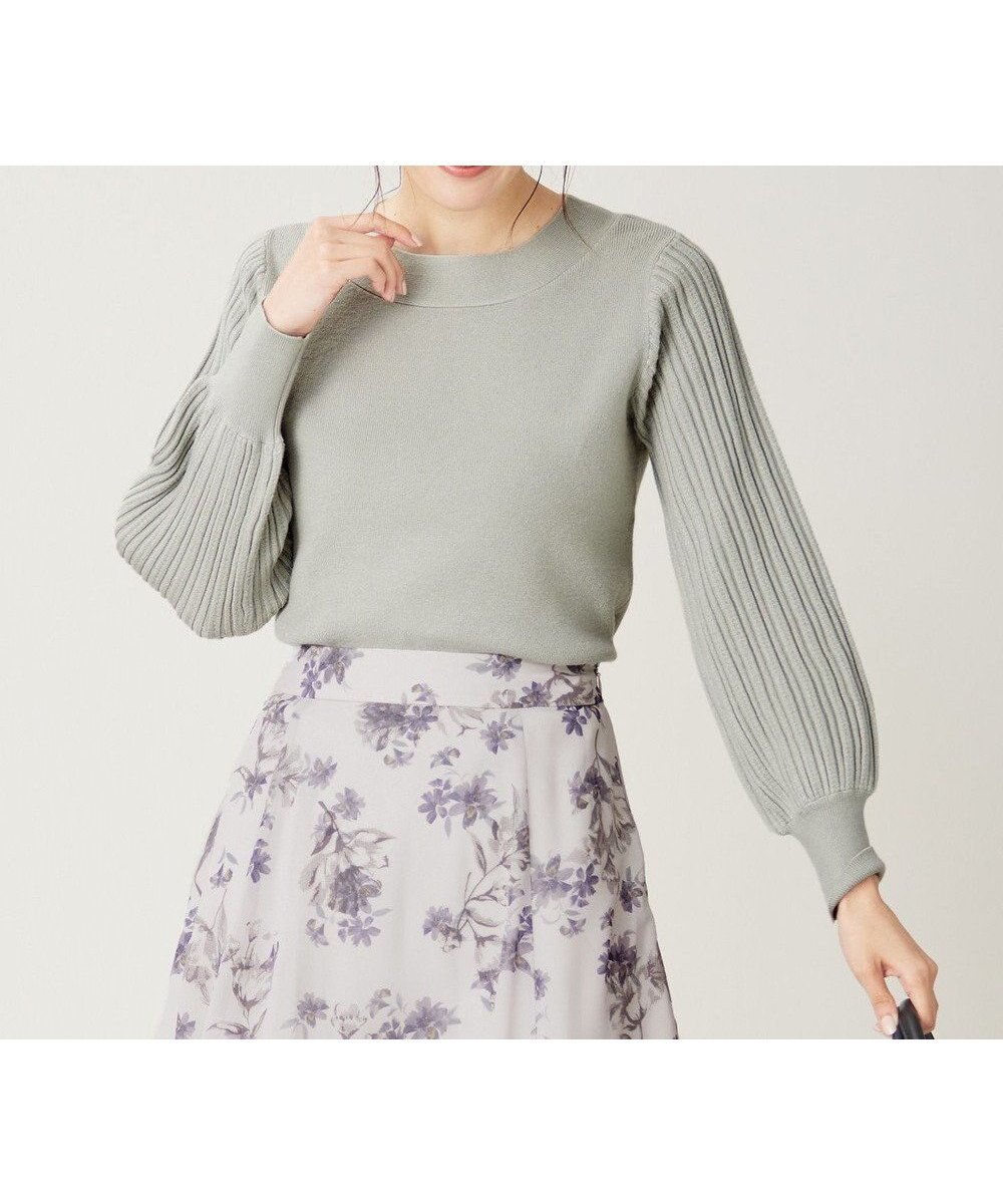 【エニィ スィス/any SiS】の【洗える】冬のシャルマン パフスリーブ ニット 人気、トレンドファッション・服の通販 founy(ファニー) 　ファッション　Fashion　レディースファッション　Fashion for Women　トップス・カットソー　Cut & Sew Tops　ニット　Knit Tops & Sweaters　コンパクト　Compact, Small Size　スリーブ　Sleeve, Long Sleeve / Short Sleeve　セーター　Sweater, Knitwear　エレガント 上品　Elegant　冬　Winter / This Winter　洗える　Machine Washable　畦　Ribbed Knit　A/W・秋冬　Autumn/Winter　 other-1|ID: prp329100004624802 ipo3291000000033218232