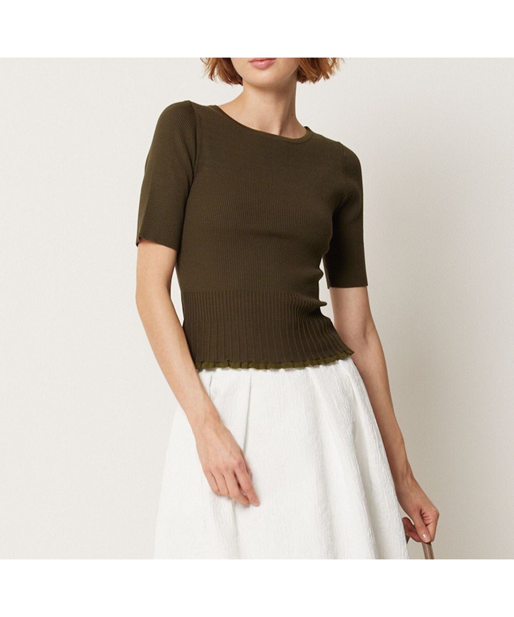 【トッカ/TOCCA】の【洗える】RESONATE プルオーバー インテリア・キッズ・メンズ・レディースファッション・服の通販 founy(ファニー) ファッション Fashion レディースファッション Fashion for Women トップス・カットソー Cut & Sew Tops ニット Knit Tops & Sweaters カジュアルプルオーバー・ニットトップス Pullovers & Knit Tops / Casual Pullovers おすすめ Recommended / Our Picks アンサンブル Ensemble Set カーディガン Cardigan, Knitwear セーター Sweater, Knitwear フリル Frill, Ruffle 人気 Popular, Best Seller 夏 Summer 定番 Standard, Basic Item S/S・春夏 SS, Spring/Summer, Warm Season 洗える Machine Washable A/W・秋冬 Autumn/Winter カーキ系|ID: prp329100004624812 ipo3291000000033683436