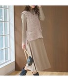 【フェルゥ/Feroux】の【洗える】ジレ付きニットワンピース ベージュ系|ID: prp329100004624858 ipo3291000000033661853