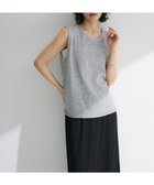 【グリーンパークス/Green Parks】の前後2way ミックスカラーノースリーブニット Charcoal Gray|ID: prp329100004624960 ipo3291000000033221919